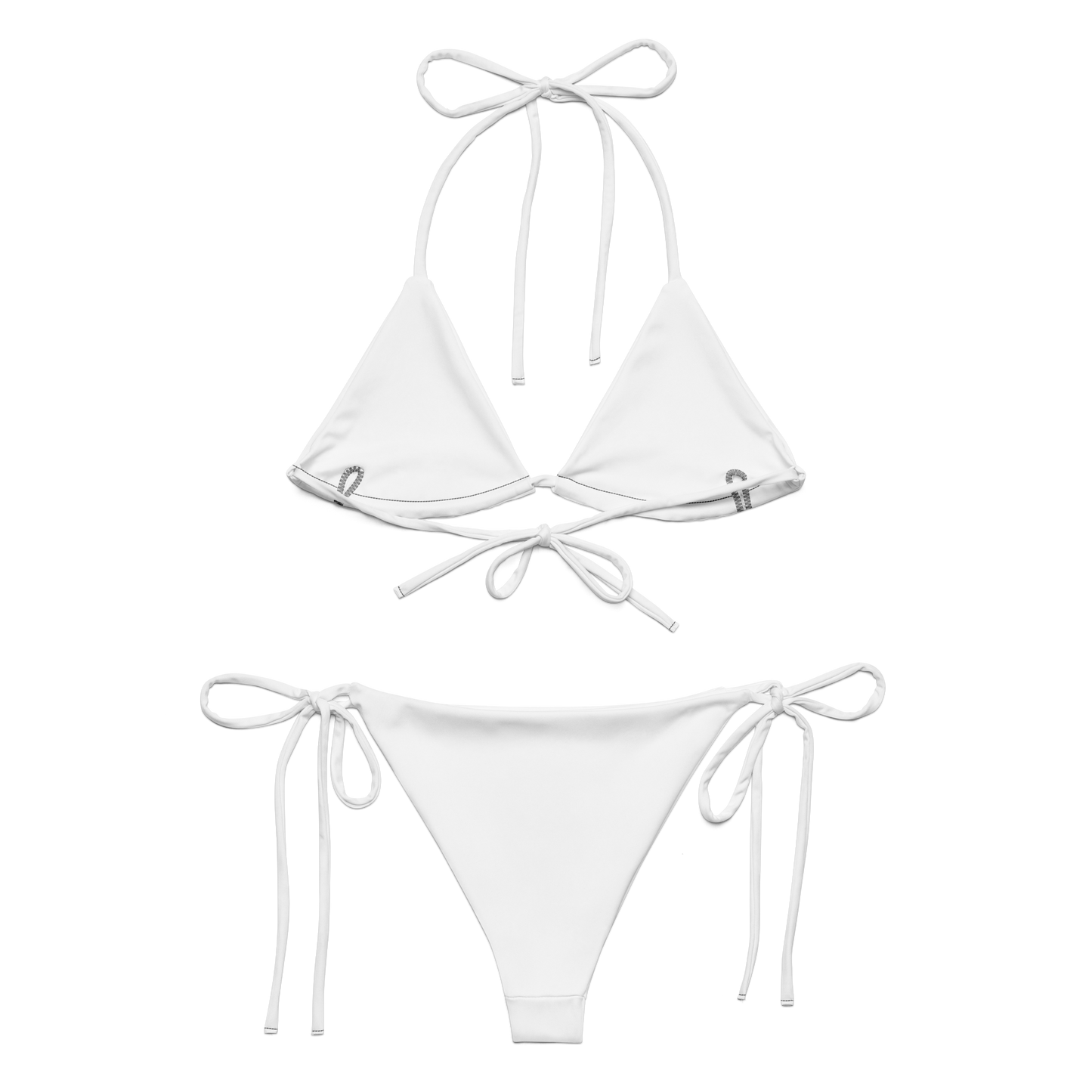 Team Bravo String Bikini White & Gold