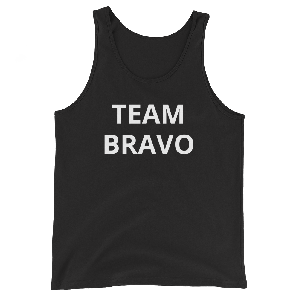 Official Team Bravo Men's Tank Top Black & White