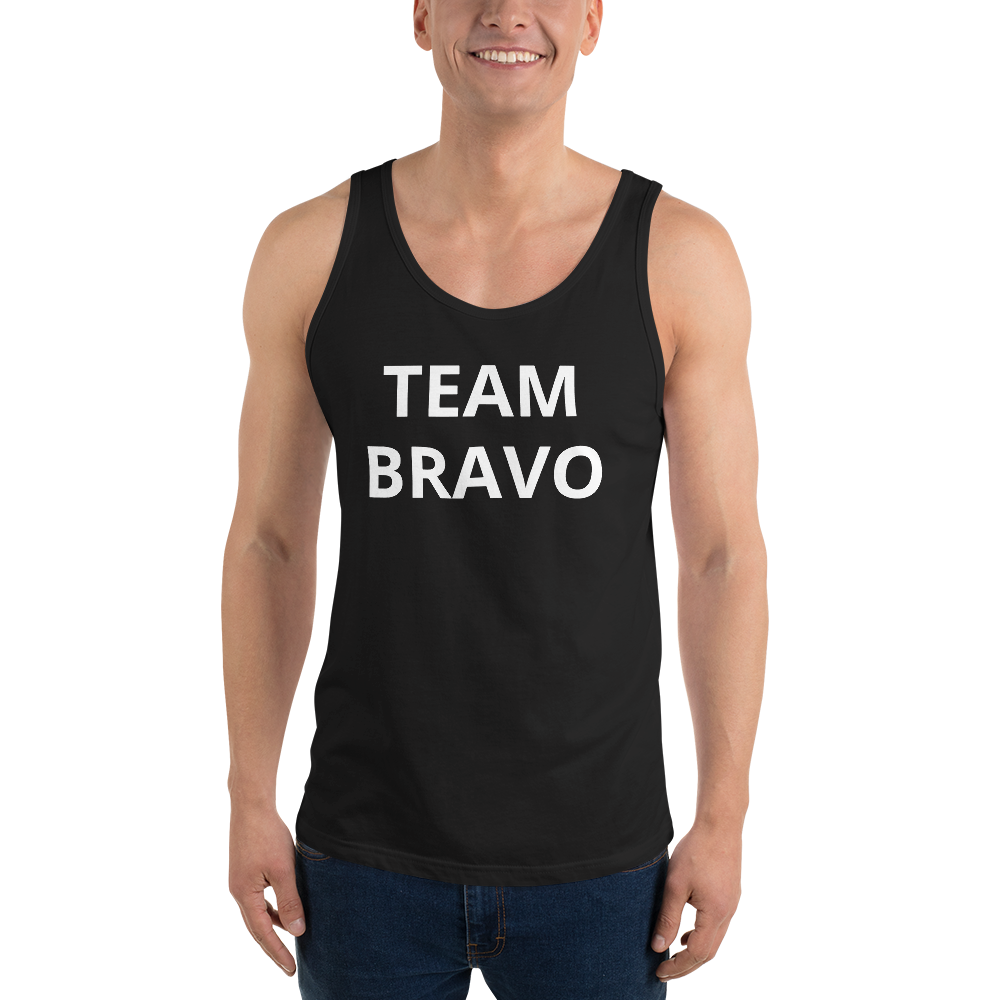 Official Team Bravo Men's Tank Top Black & White