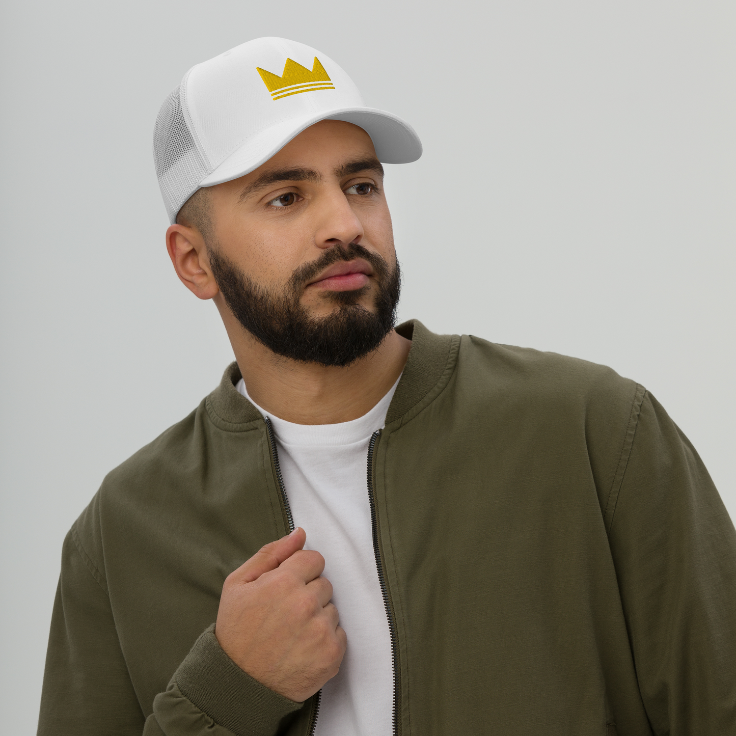 Team Bravo Trucker Cap Crown White
