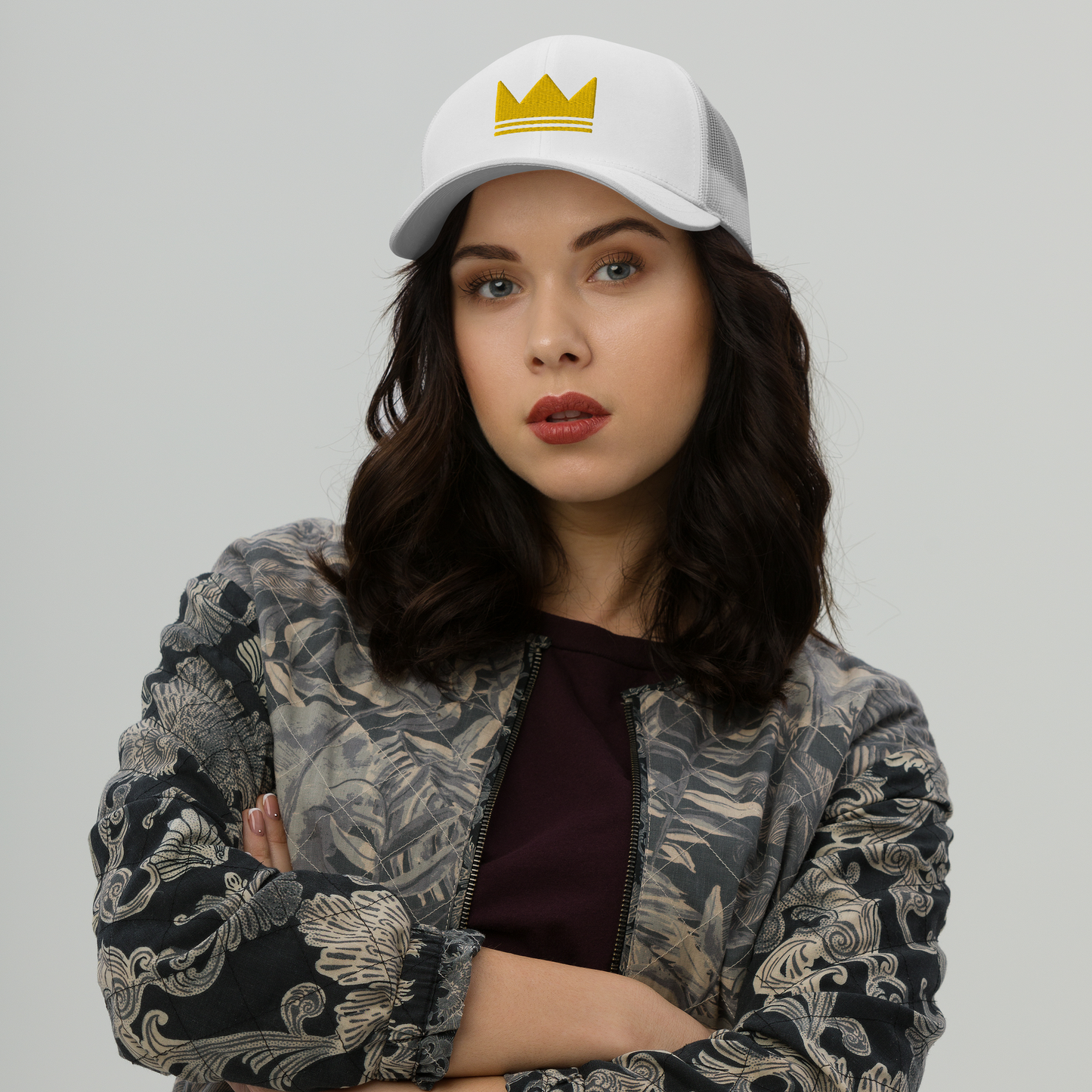Team Bravo Trucker Cap Crown White