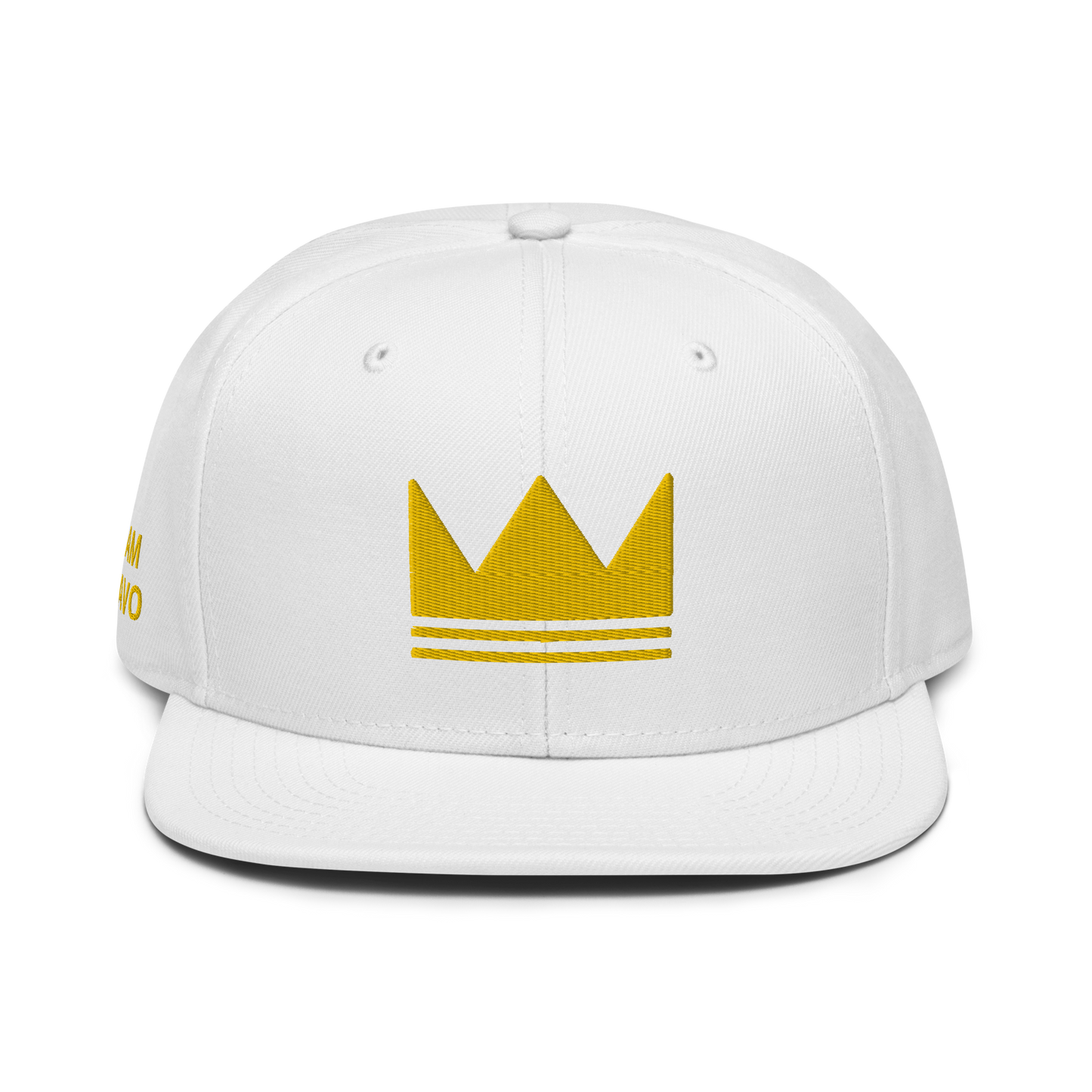 Team Bravo Snapback Hat White & Gold