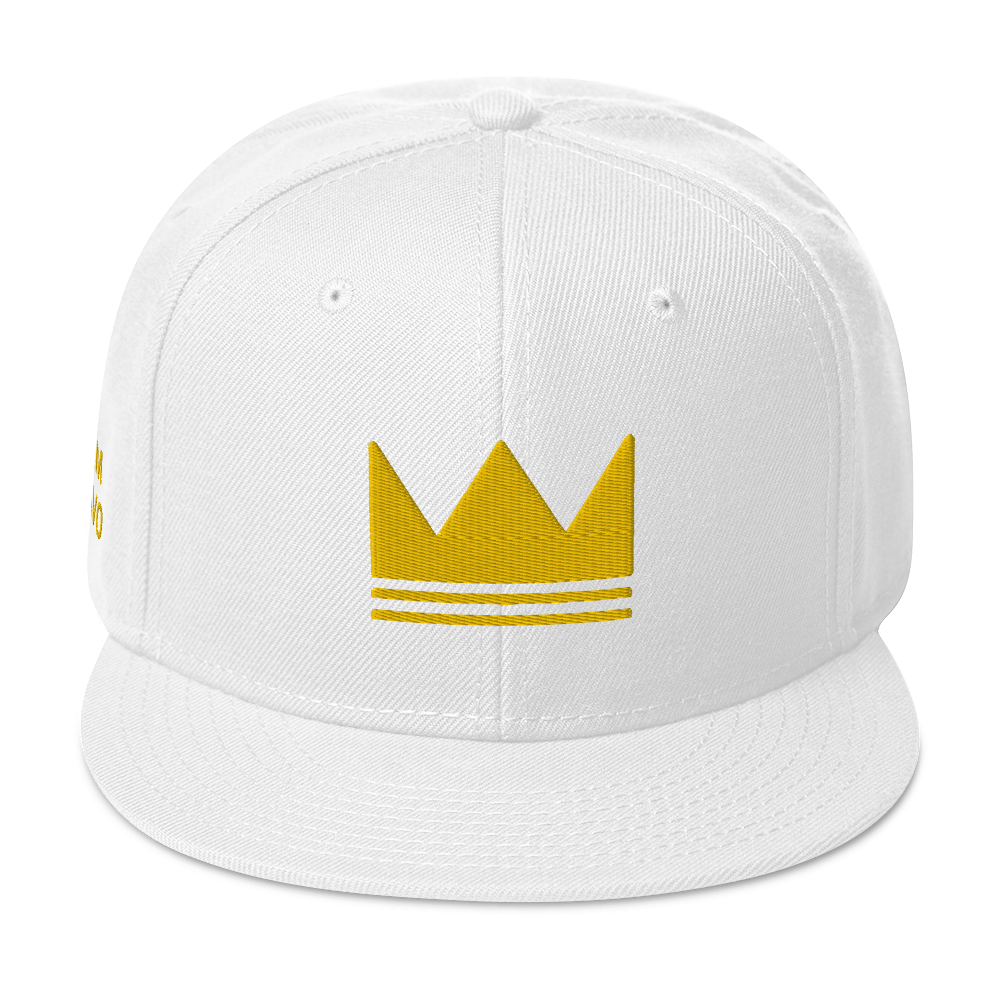Team Bravo Snapback Hat White & Gold