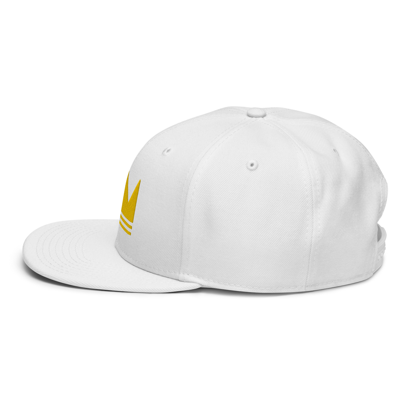 Team Bravo Snapback Hat White & Gold