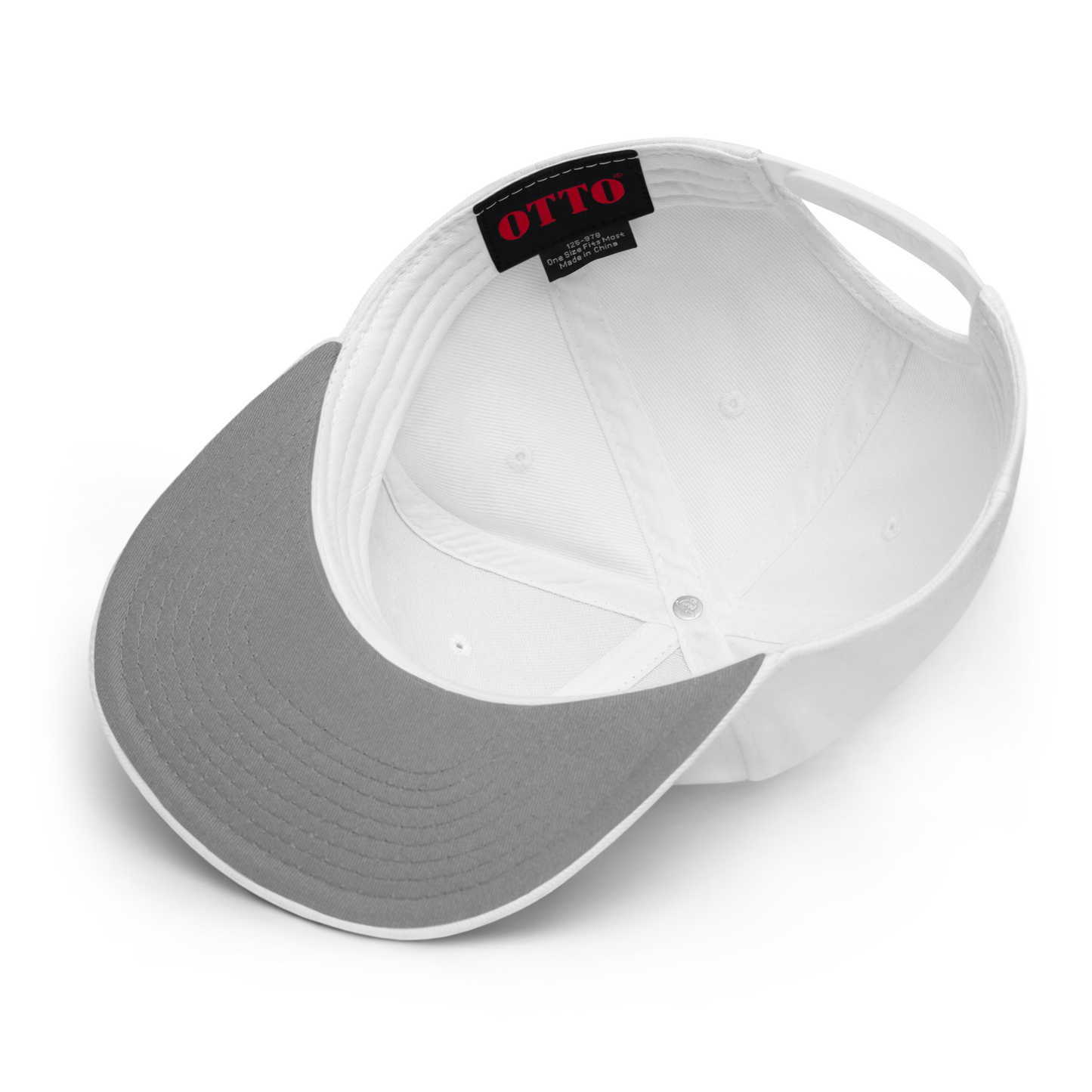 Team Bravo Snapback Hat White & Gold