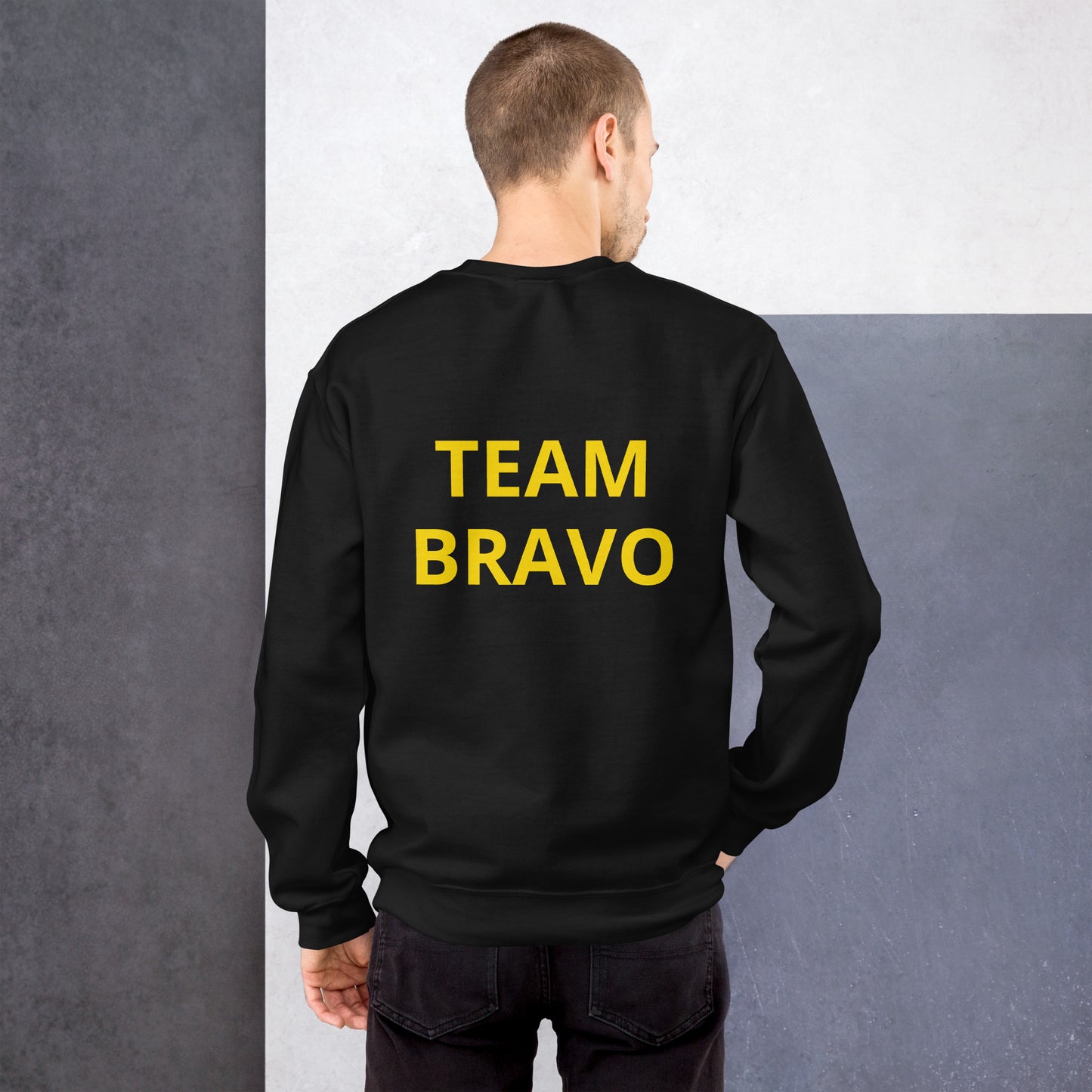 Team Bravo Unisex Sweatshirt Black & Gold