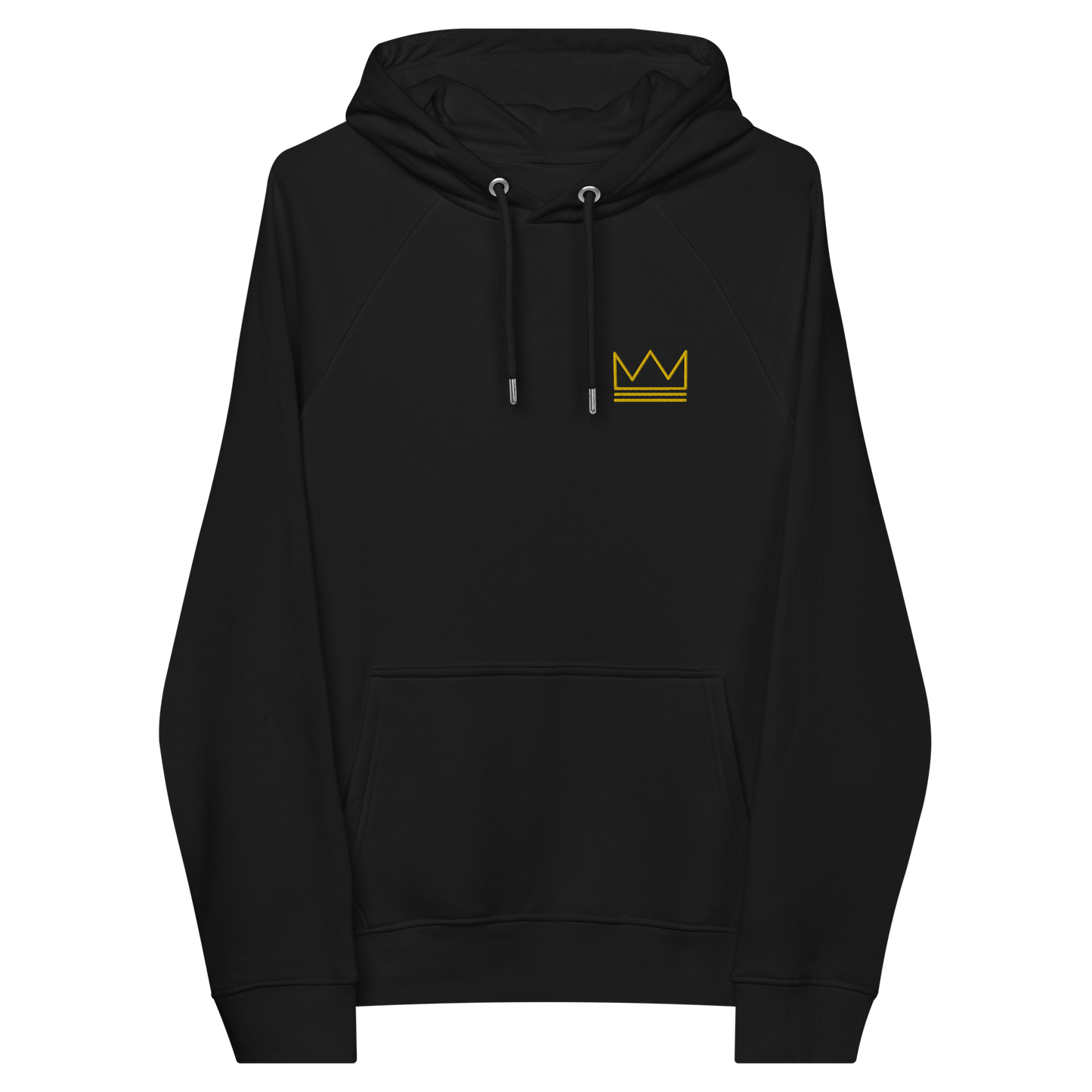 Team Bravo Unisex Eco Raglan Hoodie Black & Gold