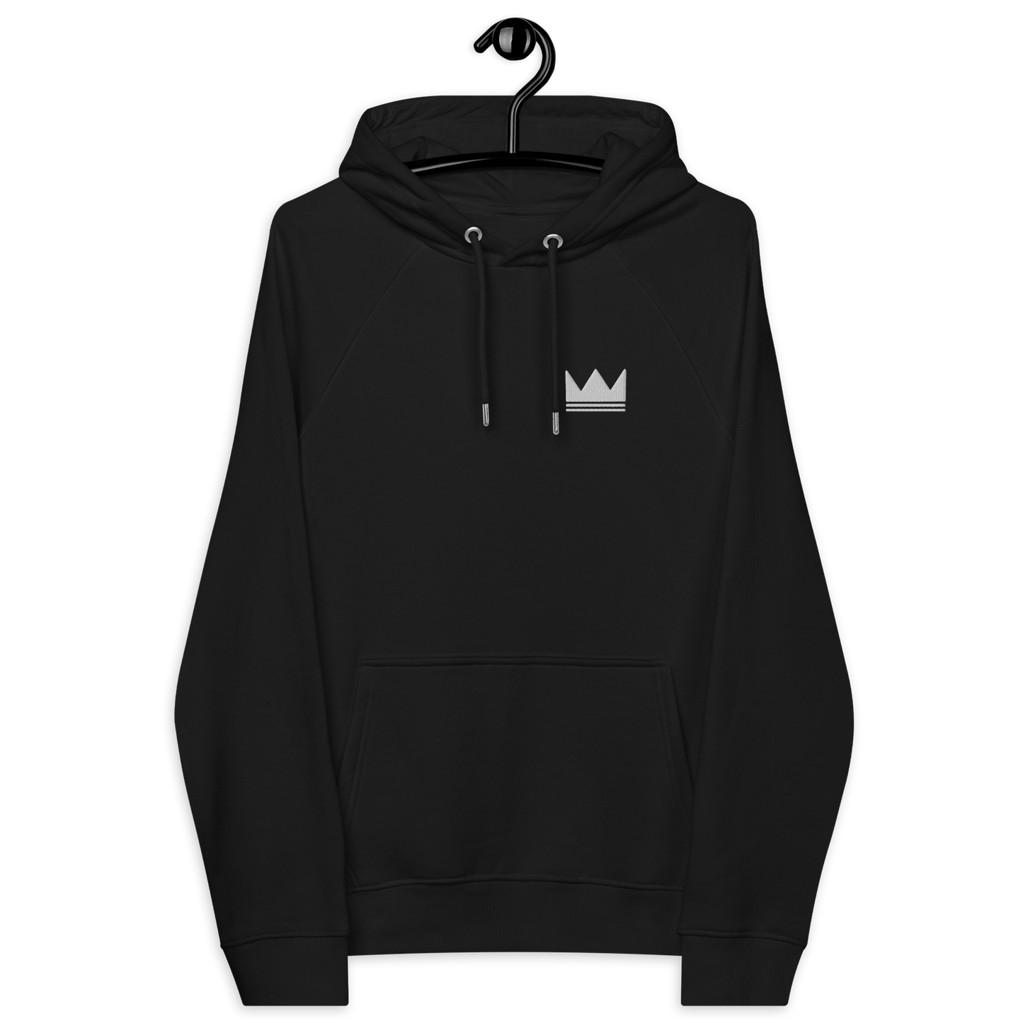 Team Bravo Unisex Eco Raglan Hoodie Black & White