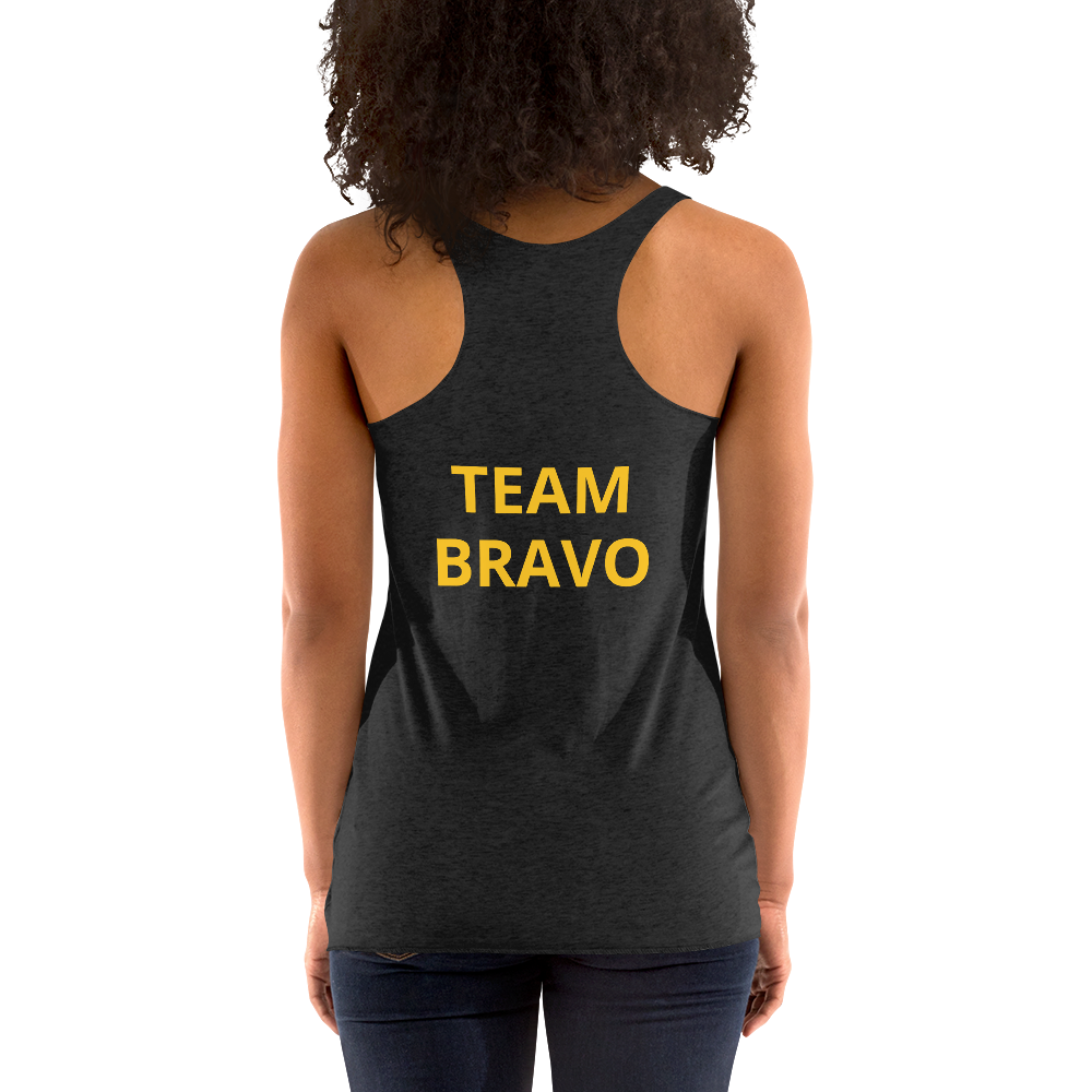 Women's Racerback Tank Gold & Black