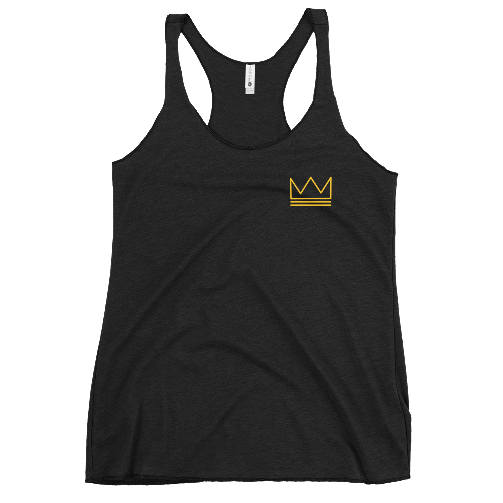 Women's Racerback Tank Gold & Black