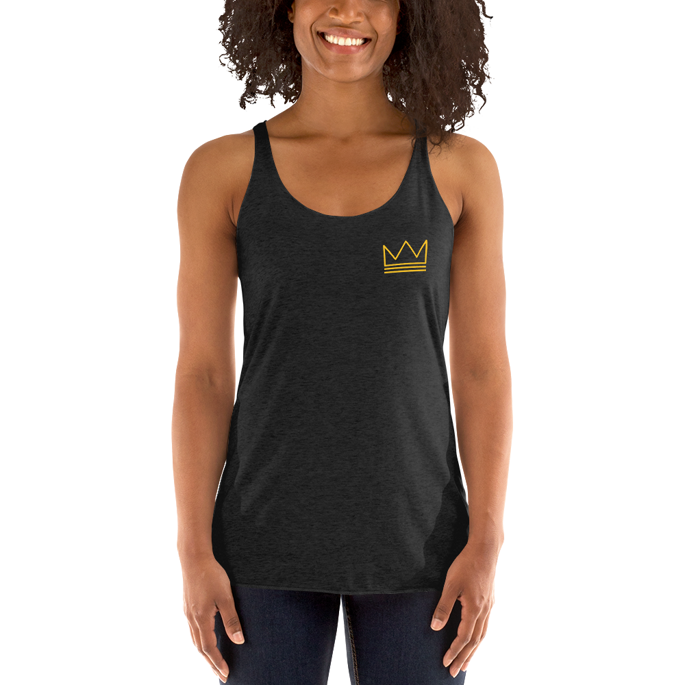 Women's Racerback Tank Gold & Black
