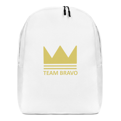 Team Bravo Minimalist Backpack White & Gold