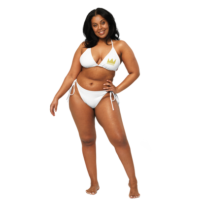 Team Bravo String Bikini White & Gold