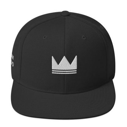 Team Bravo Snapback Hat Black & White