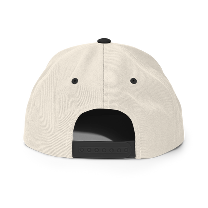 Team Bravo Snapback Hat White & Black