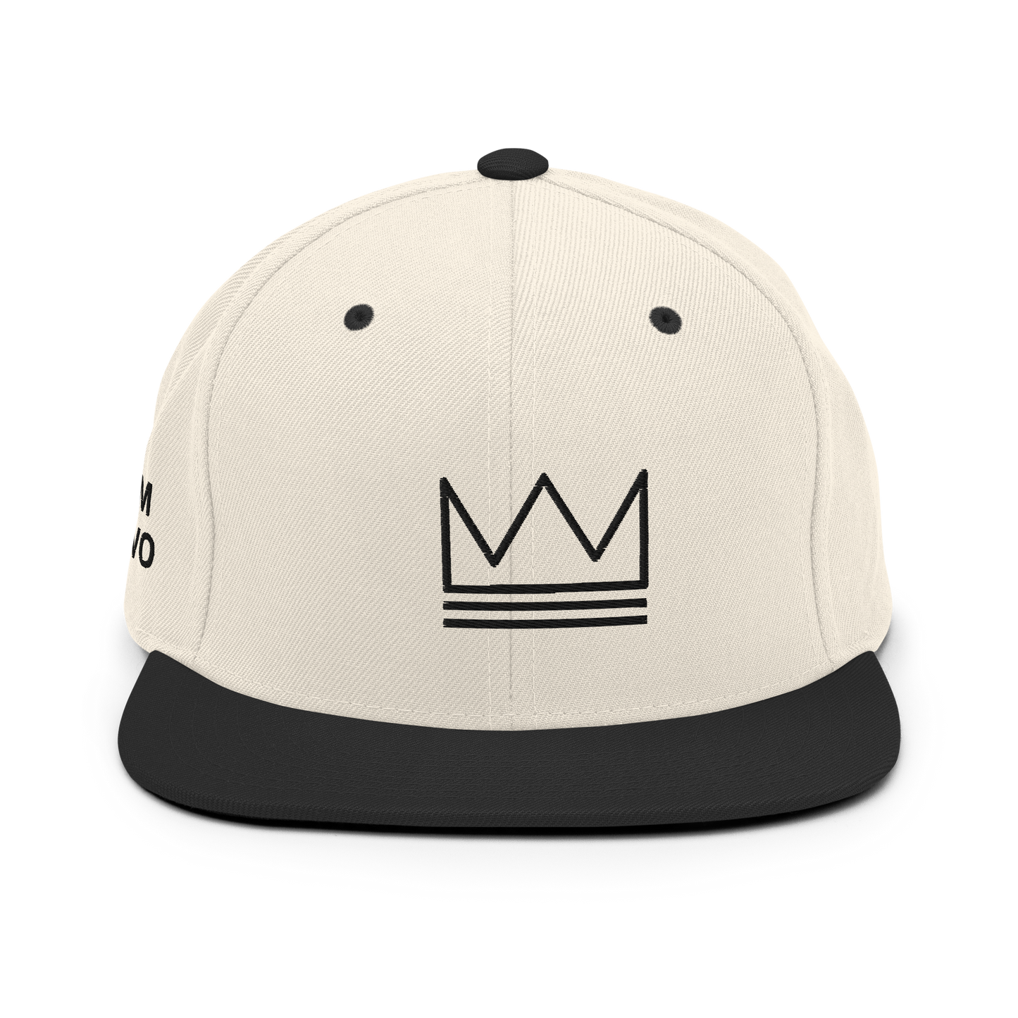 Team Bravo Snapback Hat White & Black