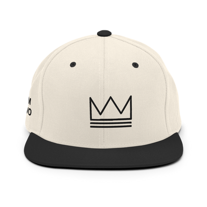 Team Bravo Snapback Hat White & Black