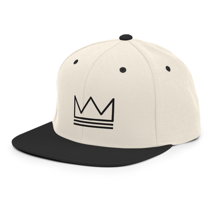 Team Bravo Snapback Hat White & Black