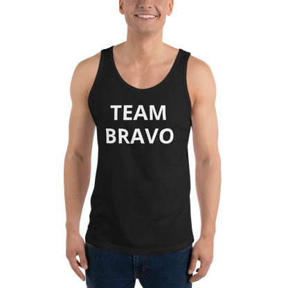 Official Team Bravo Men's Tank Top Black & White
