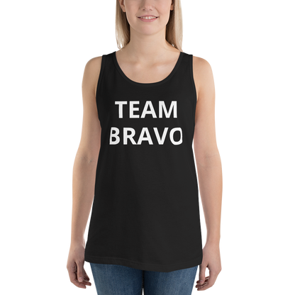 Official Team Bravo Men's Tank Top Black & White