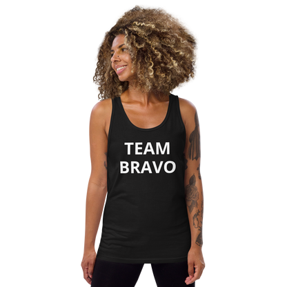 Official Team Bravo Men's Tank Top Black & White