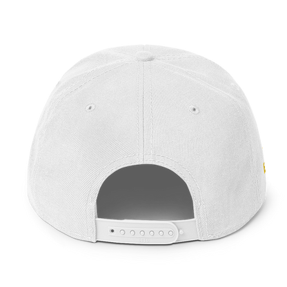 Team Bravo Snapback Hat White & Gold