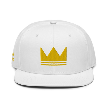 Team Bravo Snapback Hat White & Gold