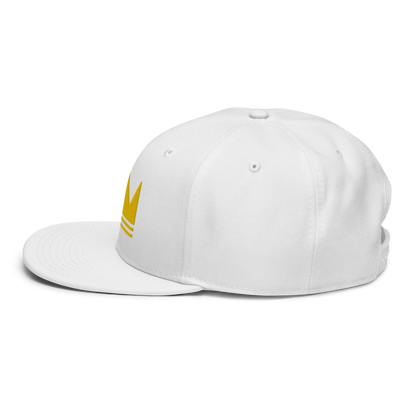 Team Bravo Snapback Hat White & Gold