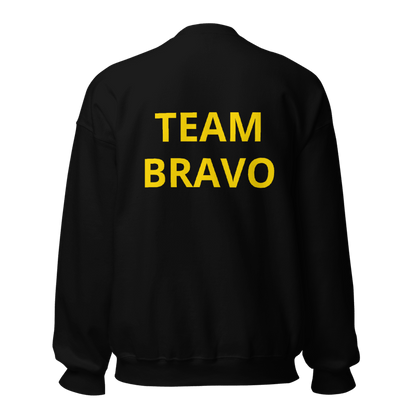 Team Bravo Unisex Sweatshirt Black & Gold