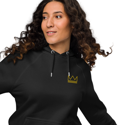 Team Bravo Unisex Eco Raglan Hoodie Black & Gold