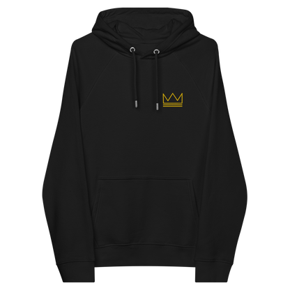 Team Bravo Unisex Eco Raglan Hoodie Black & Gold