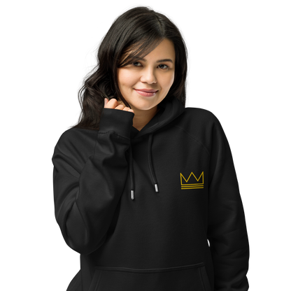 Team Bravo Unisex Eco Raglan Hoodie Black & Gold
