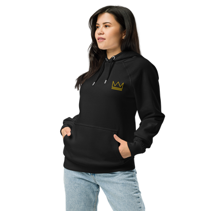 Team Bravo Unisex Eco Raglan Hoodie Black & Gold
