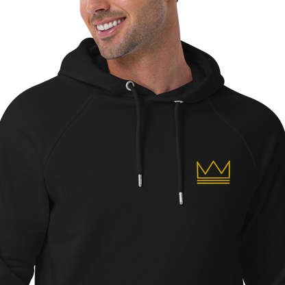 Team Bravo Unisex Eco Raglan Hoodie Black & Gold
