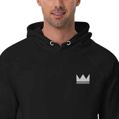 Team Bravo Unisex Eco Raglan Hoodie Black & White