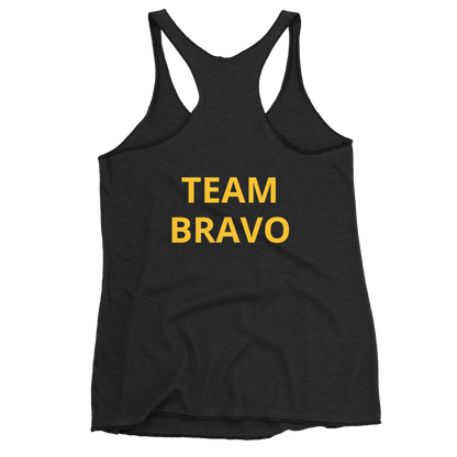 Women's Racerback Tank Gold & Black
