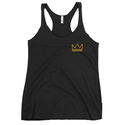 Women's Racerback Tank Gold & Black