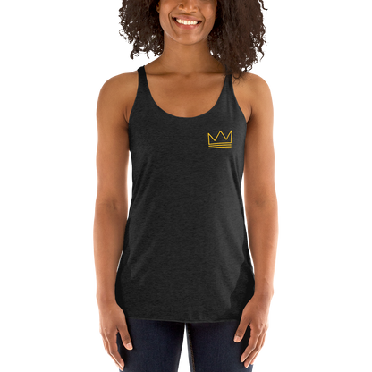 Women's Racerback Tank Gold & Black