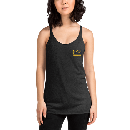 Women's Racerback Tank Gold & Black